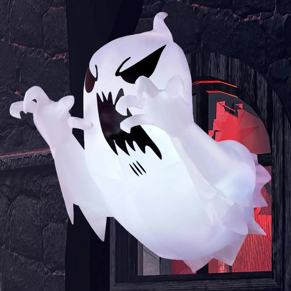 Fantasma Inflable de Halloween LASPANG 1.3 m Con Luces LED