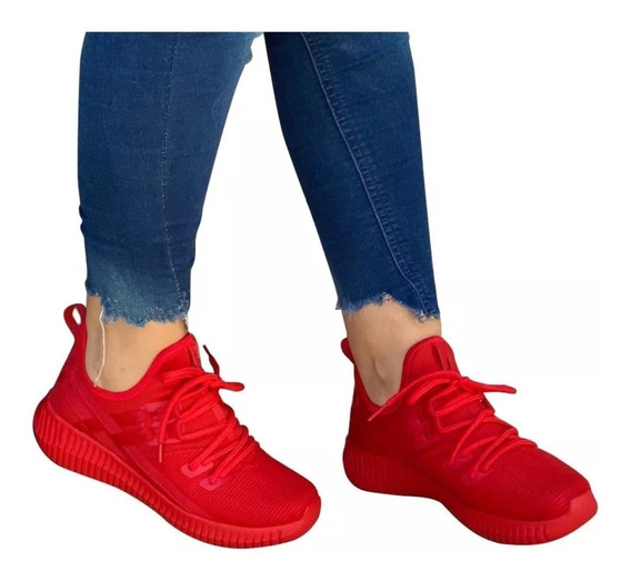 tenis nike rojos dama