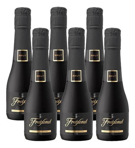 Mini Espumante Freixenet Cordon Negro Brut 200ml 06 Unid.Freixenet 200 ml