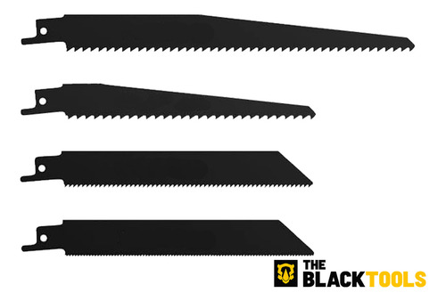 Serra Sabre A Bateria 21v Profissional Portátil 3000 Rpm Com 4 Laminas Madeira/metal/pvc Tcr21bsb The Black Tools