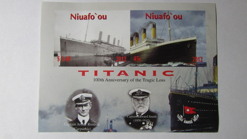 Isla Niuafo'ou 2012 100th Anniversario Tragedia Titanic Mint