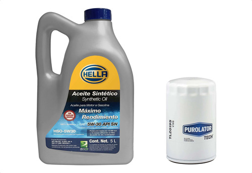 Kit Garrafa Y Filtro Aceite Liberty 2002 - 2008 3.7 5w30