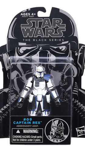 Captain Rex Black Series 3.75 Star Wars #09 Clone Wars Rebel (Usado)