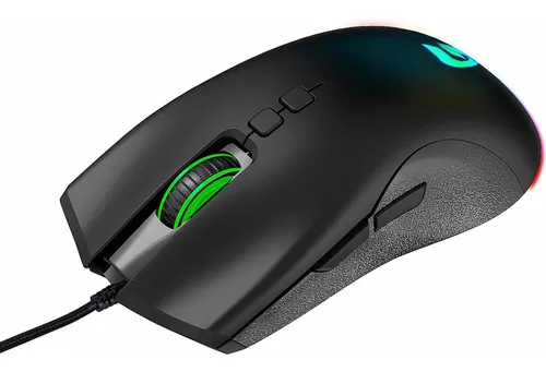 comprar Mouse Gamer Ambidestro Fortrek Blackfire 7200dpi Rgb F.macro Cor Preto