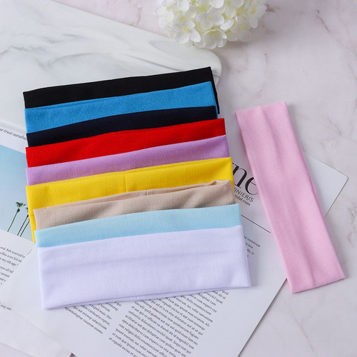 Diademas Deportivas De Color Liso, Cintas Para Yoga, Cintas