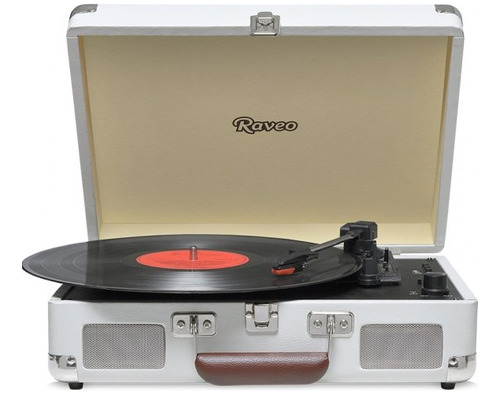 Toca Discos Raveo Sonetto Chrome Vitrola Gravação Usb Sand Cor Areia