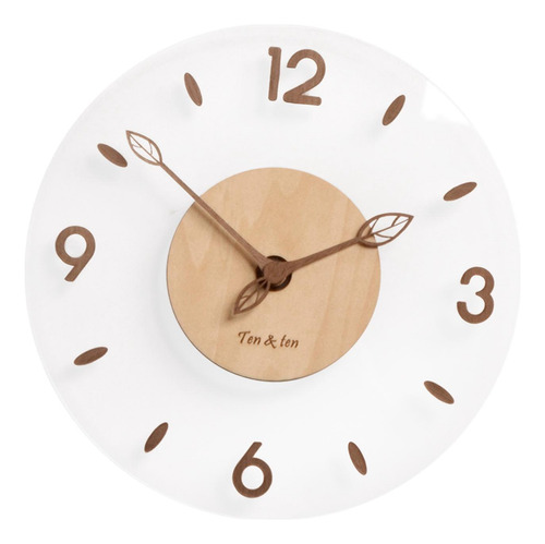 Reloj De Pared De Acrílico De Madera, Relojes 12 Pulgadas