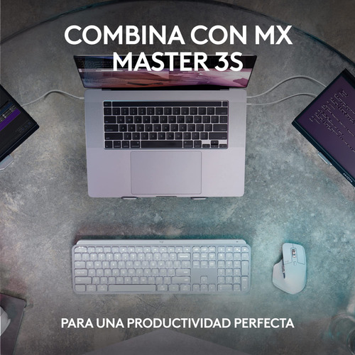 Teclado Logitech Mx Keys S Inalámbrico Rf Bluetooth Grafito