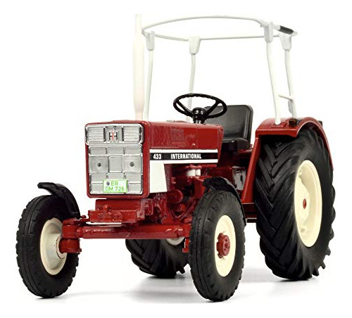 Tractor Internacional 433 Schuco 1:32 Con Barra De Seguridad