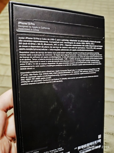 Apple Iphone 13 Pro (128 Gb) - Grafite - Usado! Grafite (Usado)