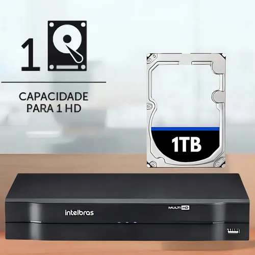 Gravador Dvr Intelbras 16 Canais Mhdx 1116-c 16 + Hd 1tb