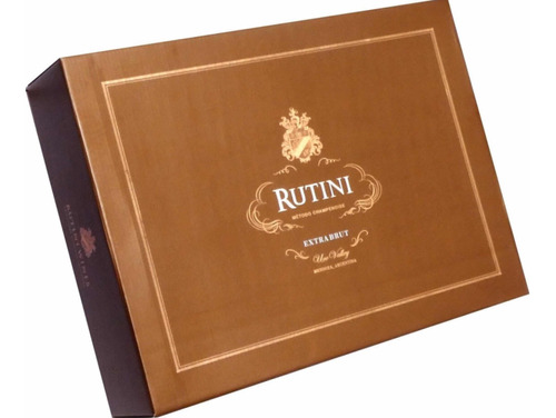 Caja Vacía De Colección De Espumante Rutini Por 4 Unid 10 C