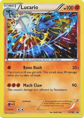 Lucario Xy140 Promo Holo Raro Pokemon Tcg