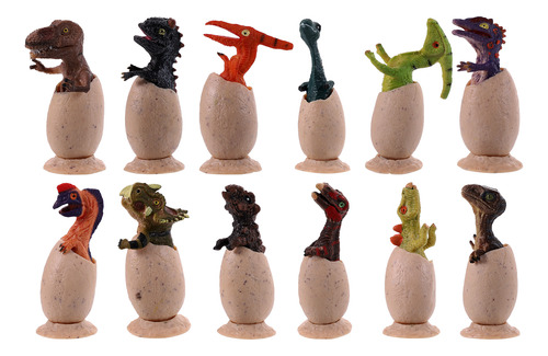 Set De Huevos De Dinosaurio Simulados, 12 Unidades