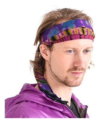 Diademas - Charm Tie-dye Headband Bandana Boho Hippie  