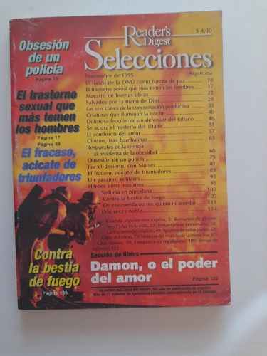 Revista Selecciones Del Readers Digest Noviembr 1995 Español
