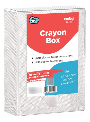 Caja Almacenamiento Crayon Transparente Plastico Para Niño S