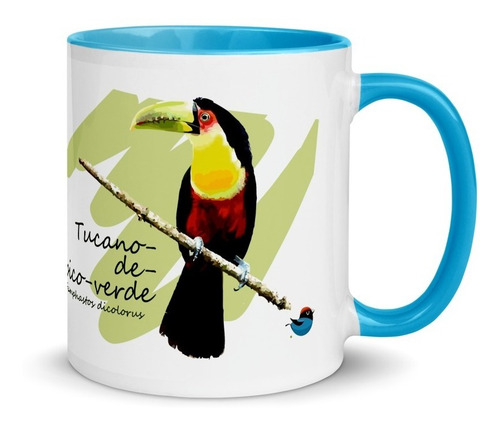 Imagem 6 de 7 de Caneca Personalizada Aves De Ubatuba (tucano De Bico Verde)