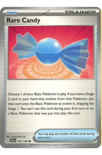 Rare Candy, Carta Pokémon Original Y Nueva 