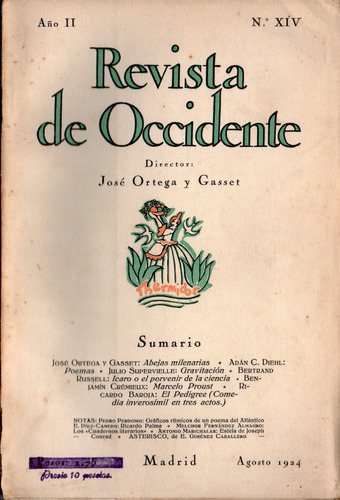 Revista De Occidente Nro. 14 - Agosto De 1924 (0h)