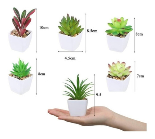 Imagen 2 de 4 de Mini Plantas Artificiales Decorativas.
