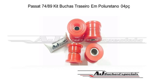 Passat 74/89 Kit Buchas Traseiro Em Poliuretano 04pç