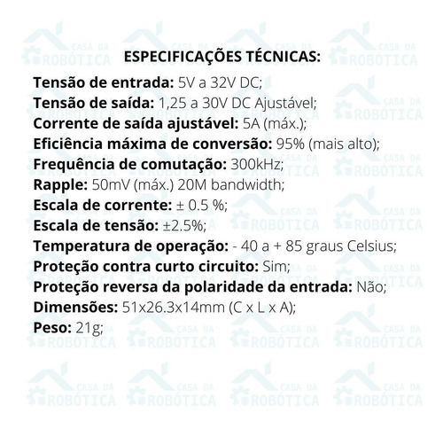 Imagem 4 de 8 de 2x Regulador Com Ajuste De Corrente E Tensão Xl4015 5a Dc Nf