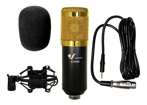 Venetian S2000 Microfono Condenser Estudio Pro Shockmount