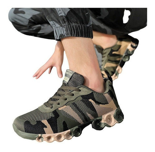 Zapatillas De Malla De Camuflaje Para Hombre