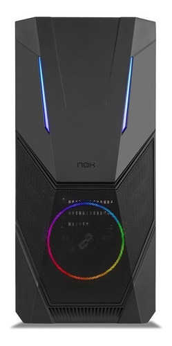 Imagen 2 de 8 de Gabinete Semitorre Pc Nox Infinity Delta Pro Argb Templado