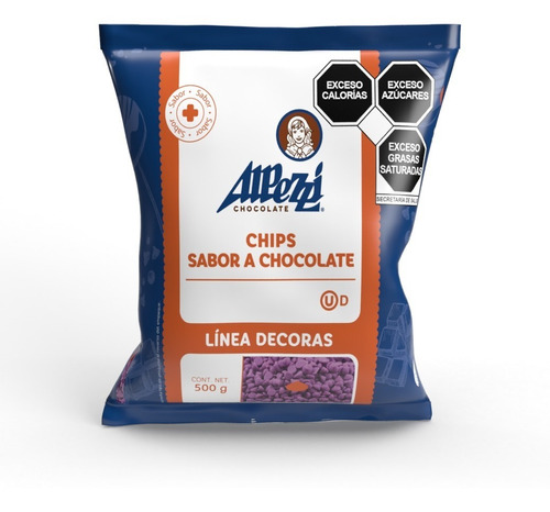 Chips de Chocolate Color violeta Alpezzi 500g