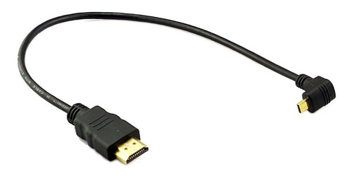 Cable De 90 Grados Micro Hdmi A Hdmi, 30 Cm