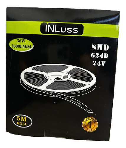 Fita Led Triplo, 624leds 36w/m 4000k 24v 5 Metros Luz Branco-neutro