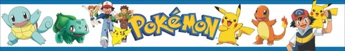 Super Papel De Parede Adesivo Pokémon 220x160cm 5 Modelos - Escorrega o  Preço
