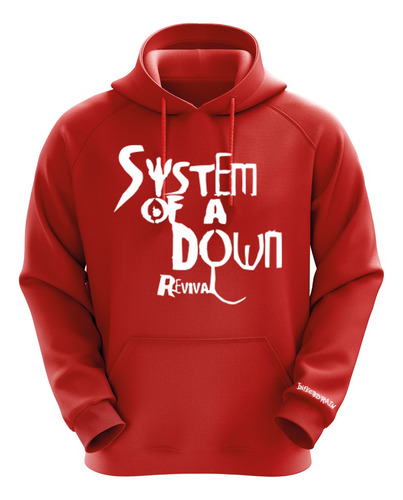 Polerón Rojo System Of A Down Diseño 3