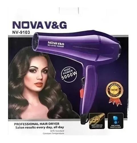 Secador Cabello Pelo X2 Velocidades X3 Temperaturas 5000w