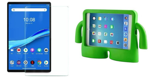 Forro Protector Funda Antigolpes Niños Para Tablet + Vidrio