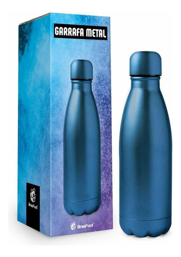 Garrafa Termica Metal Neo 350ml - Azul Metalico