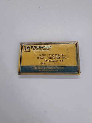 Morse Cutting Tools 12 Taps List No.7501 Hs M6x1 2 Flute Ttr