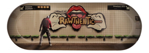 Bandeja Raw Graffiti Skate   De Metal 52 X 15 Cm Grande 