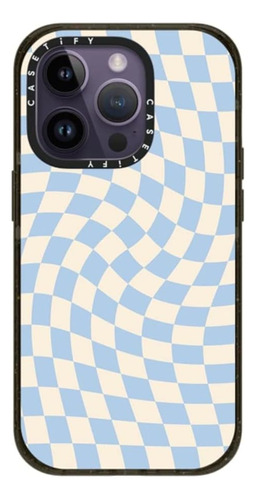 Funda Casetify Para iPhone 14 Pro Shockpr Baby Blue Twirl