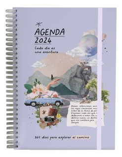 Agenda 2024 Fera - A5 Anillada - Collage Color de la portada Multicolor AG Collage