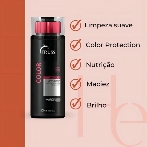 Shampoo Truss Color Em Frasco De 300ml De 300g Com 1 Unidad