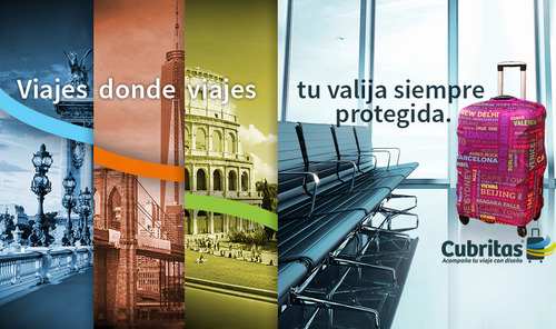 Funda Cubre Maleta Cubritas Tamaño Mediano Diseños Variados