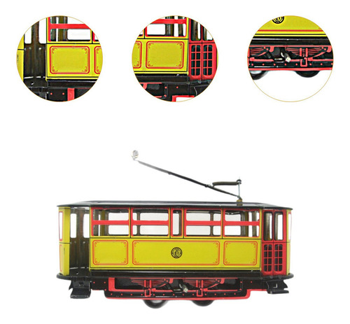 Modelo En Miniatura De Tranvía, Vehículo De Juguete,