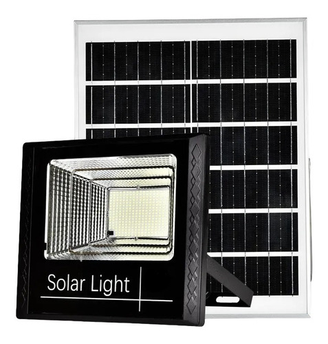 Lampara De Inducción Solar Con Panel Para Exteriores 50 Wats