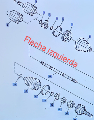 Flecha Izquierda T/aut. Terrain 2010/17. Gm Reacond 22866871 (Reacondicionado)