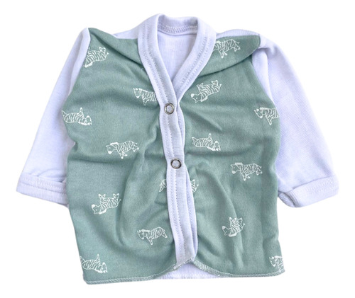 Ajuar Para Bebe Recien Nacido De 3 Piezas Verde Rn