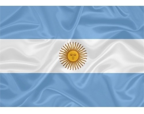 Bandera Argentina - Poliéster satinado de 1,50x0,90 mt