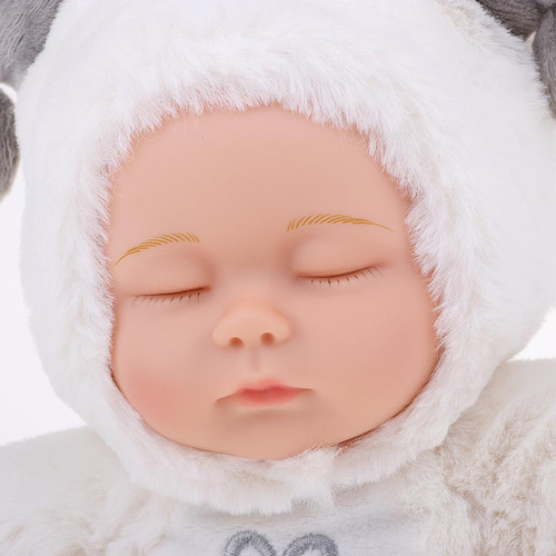 25cm Cute Soft Stuffed Reborn Constellation Doll White